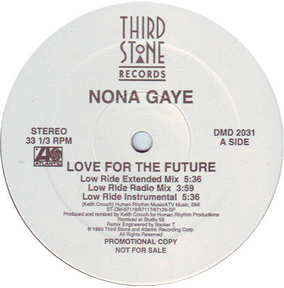 Nona Gaye : Love For The Future (12", Single, Promo)