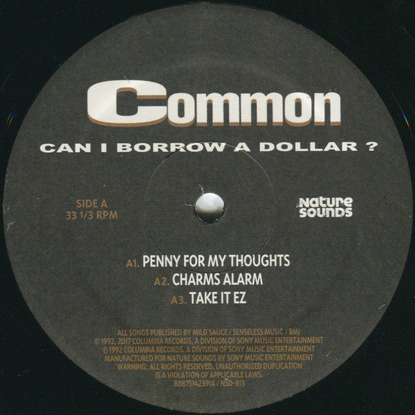 Common : Can I Borrow A Dollar? (2xLP, Album, RE + 7")