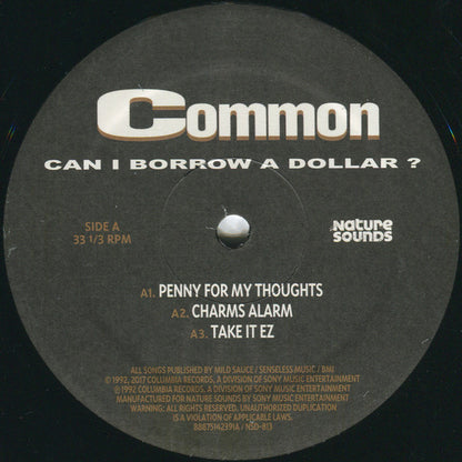 Common : Can I Borrow A Dollar? (2xLP, Album, RE + 7")