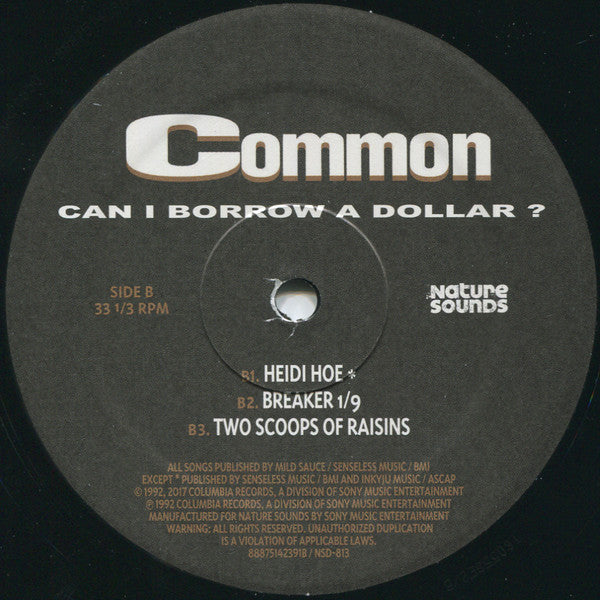 Common : Can I Borrow A Dollar? (2xLP, Album, RE + 7")