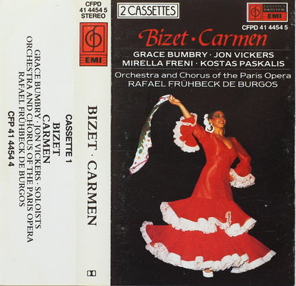 Bizet* - Grace Bumbry · Jon Vickers · Mirella Freni · Kostas Paskalis ; Orchestra And Chorus Of The Paris Opera*, Rafael Frühbeck De Burgos : Carmen (2xCass, RE, RM)
