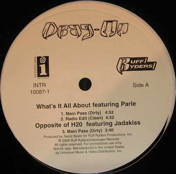 Drag-On : What's It All About (12", Promo)