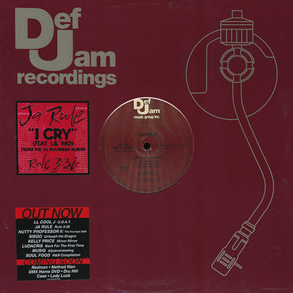 Ja Rule : I Cry (12", Promo)