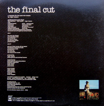Pink Floyd : The Final Cut (LP, Album, Gat)