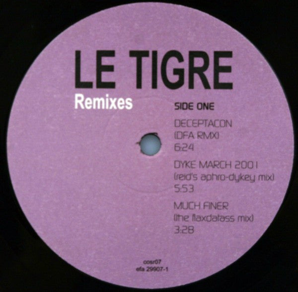 Le Tigre : Remixes (12")