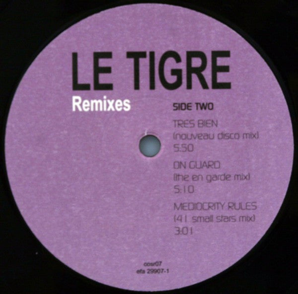 Le Tigre : Remixes (12")