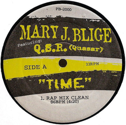 Mary J. Blige Featuring: QSR : Time (12", Ltd)