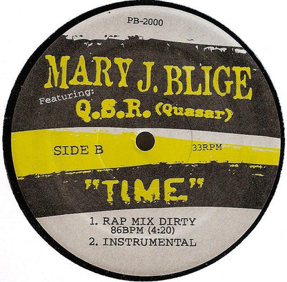 Mary J. Blige Featuring: QSR : Time (12", Ltd)