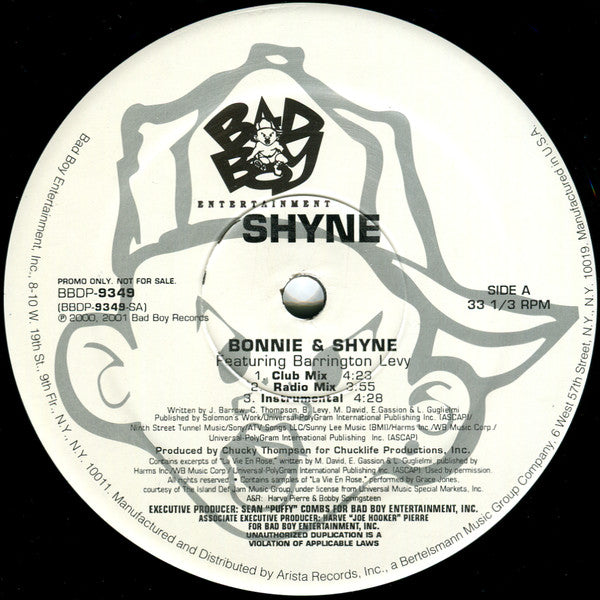Shyne : Bonnie & Shyne (12", Promo)