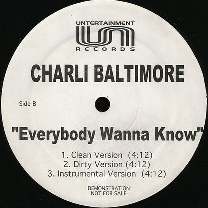 Charli Baltimore Featuring Da Brat, Queen Pen, The Lady Of Rage, Gangsta Boo & Scarlet : Thorough Bitches / Everybody Wanna Know (12", Promo)