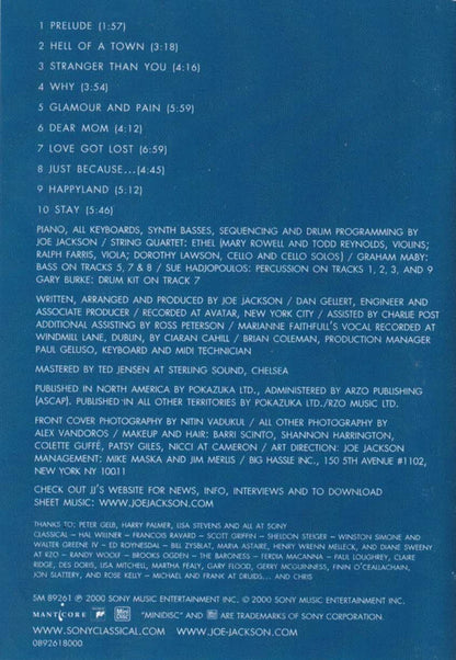 Joe Jackson : Night And Day II (MD, Album)
