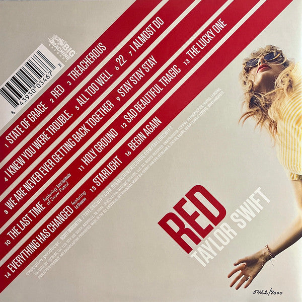 Taylor Swift : Red (2xLP, Album, RSD, Ltd, Num, RE, Cle)