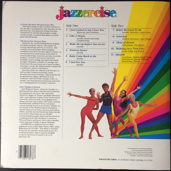 Judi Sheppard Missett : The Jazzercise Workout (LP)