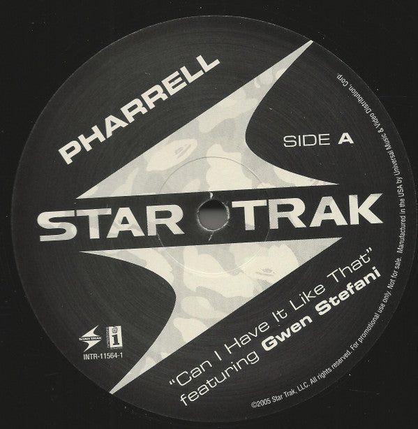 Pharrell* Featuring Gwen Stefani : Can I Have It Like That (12", Promo)