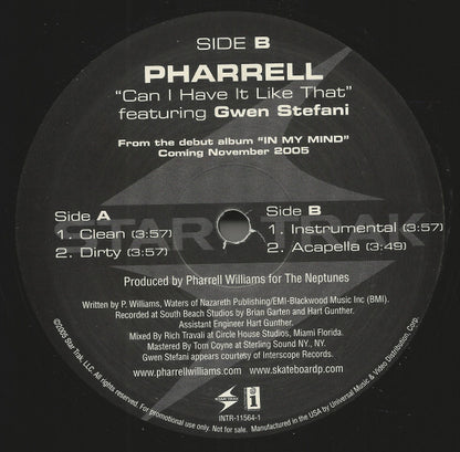 Pharrell* Featuring Gwen Stefani : Can I Have It Like That (12", Promo)