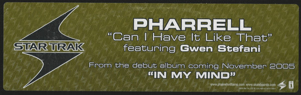 Pharrell* Featuring Gwen Stefani : Can I Have It Like That (12", Promo)
