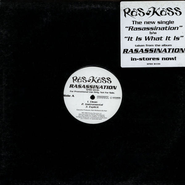 Ras Kass : Rasassination / It Is What It Is (12", Promo)
