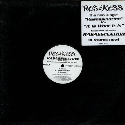 Ras Kass : Rasassination / It Is What It Is (12", Promo)