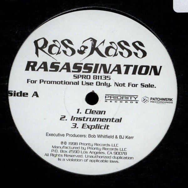 Ras Kass : Rasassination / It Is What It Is (12", Promo)