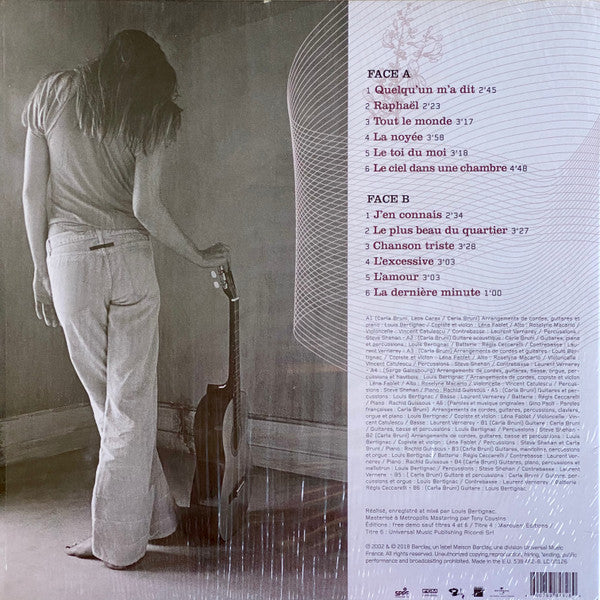 Carla Bruni : Quelqu'Un M'A Dit (LP, Album, Ltd, RE, Tra)