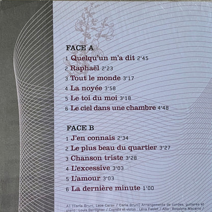 Carla Bruni : Quelqu'Un M'A Dit (LP, Album, Ltd, RE, Tra)