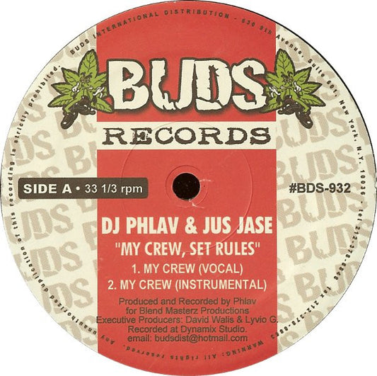 DJ Phlav & Jus Jase : My Crew, Set Rules (12")