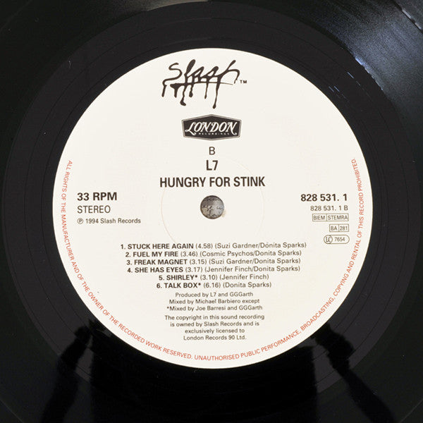 L7 : Hungry For Stink (LP, Album)