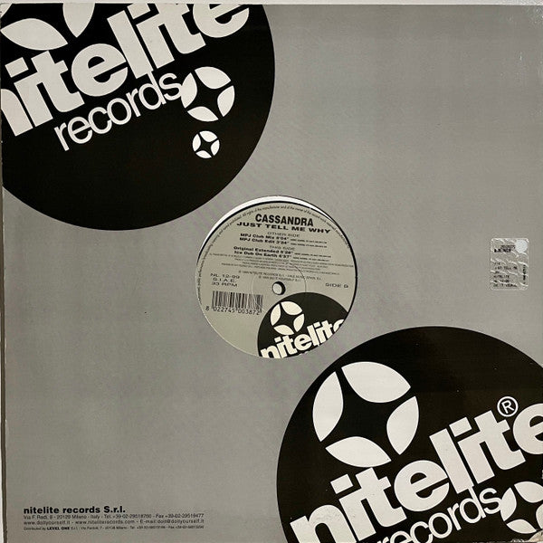 Cassandra : Just Tell Me Why (12")