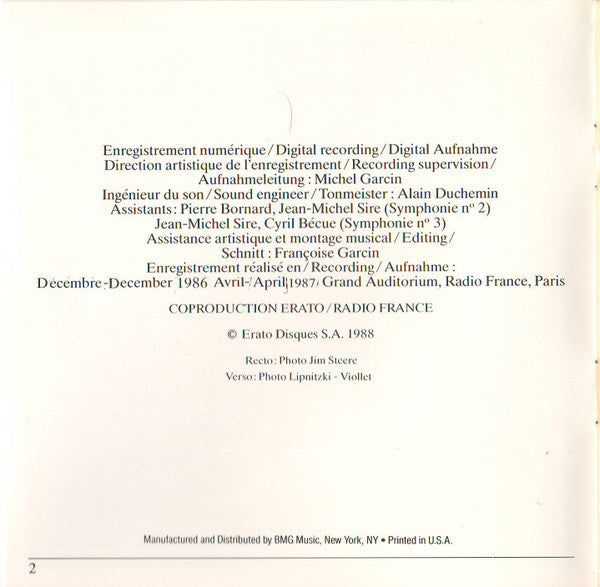 Prokofiev* - Orchestre National De France, Mstislav Rostropovich : Symphonies N° 2 Op. 40 - N° 3 Op. 44 (CD, Album)
