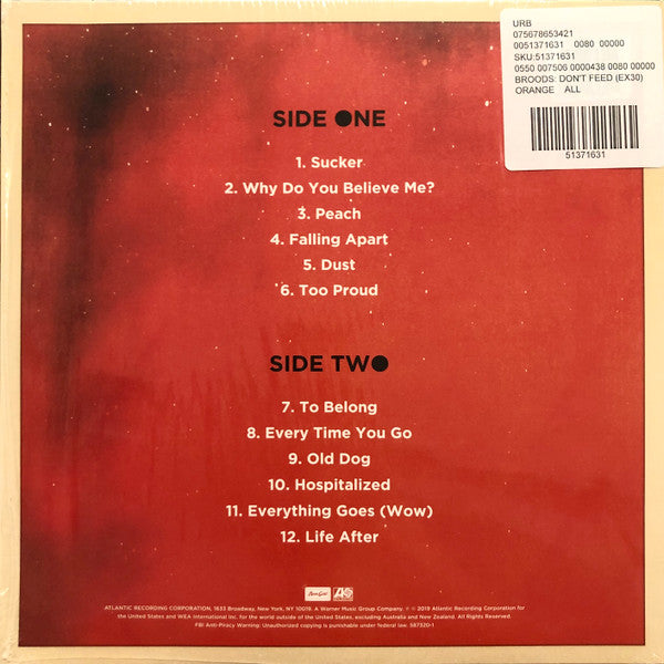 Broods : Don't Feed The Pop Monster (LP, Album, Ltd, Ora)