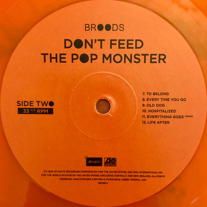 Broods : Don't Feed The Pop Monster (LP, Album, Ltd, Ora)