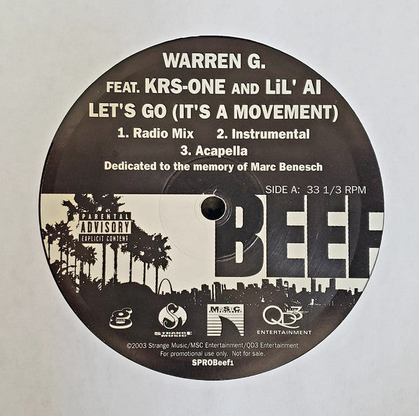 Warren G : Let's Go  (12")