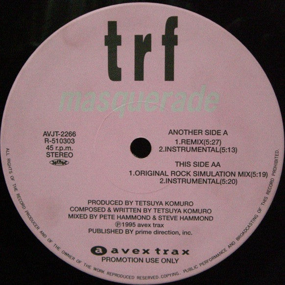 TRF : Masquerade (12", Promo)