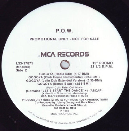 P.O.W. : Gogoya (12", Single, Promo, Pin)