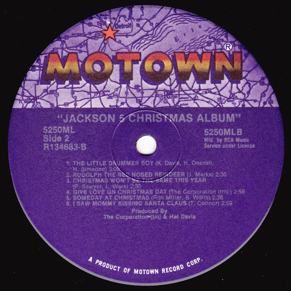 The Jackson 5 : Jackson 5 Christmas Album (LP, Album, Club, RE, RCA)
