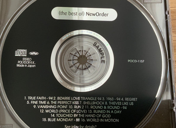 New Order : (The Best Of) NewOrder (CD, Comp, Promo)