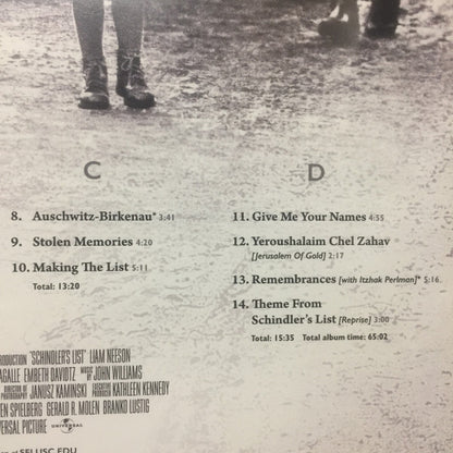 John Williams (4) : Schindler's List (25th Anniversary Edition Soundtrack) (2xLP, Ltd, RM)