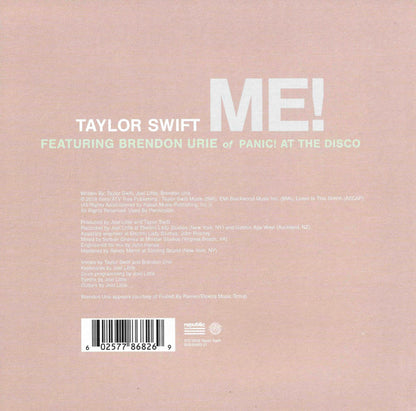 Taylor Swift Featuring Brendon Urie : Me! (7", Single, Ltd)