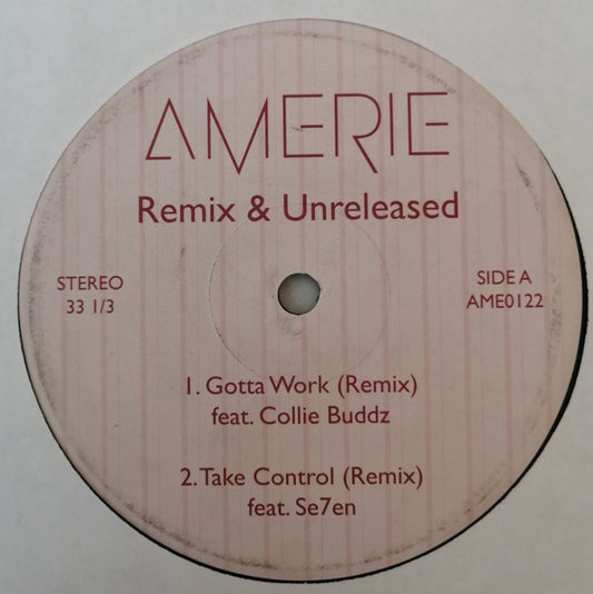 Amerie : Remix & Unreleased (12", Single, Unofficial)