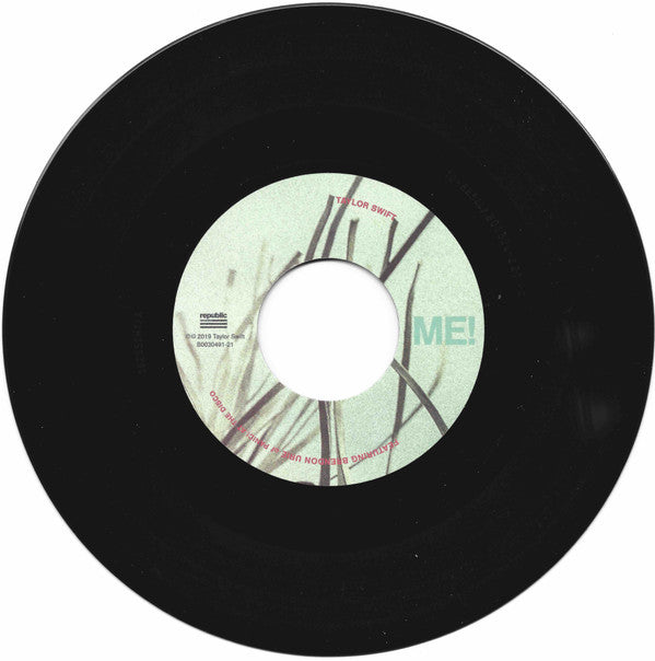 Taylor Swift Featuring Brendon Urie : Me! (7", Single, Ltd)