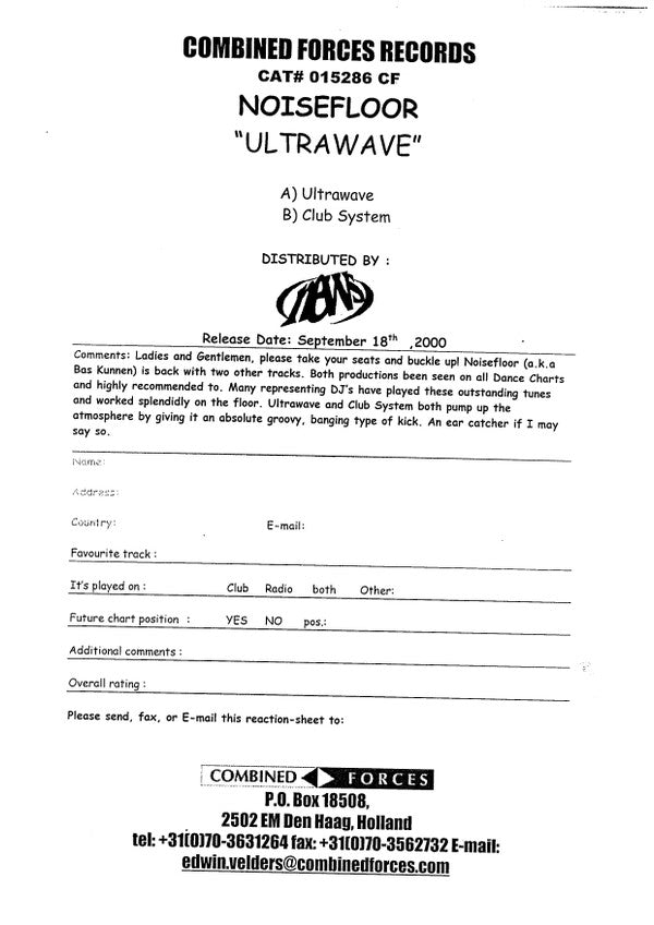 Noisefloor : Ultrawave (12")