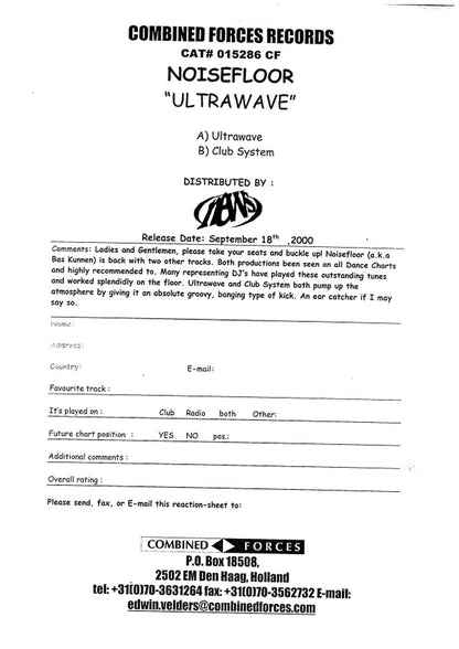 Noisefloor : Ultrawave (12")