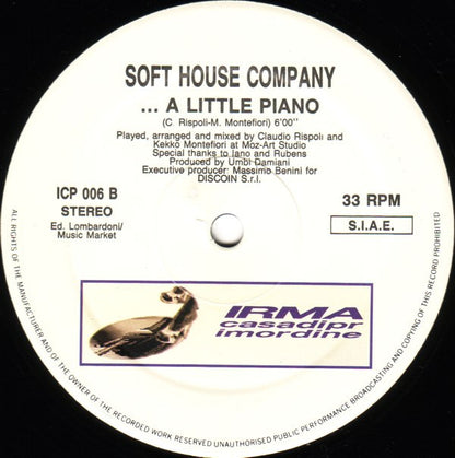 Soft House Company : What You Need... (12", Whi)