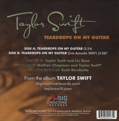 Taylor Swift : Teardrops On My Guitar (7", Single, Ltd, Num, Min)