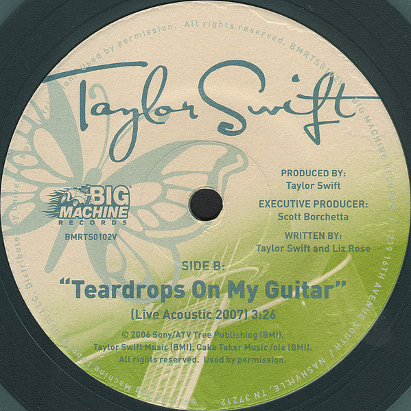 Taylor Swift : Teardrops On My Guitar (7", Single, Ltd, Num, Min)