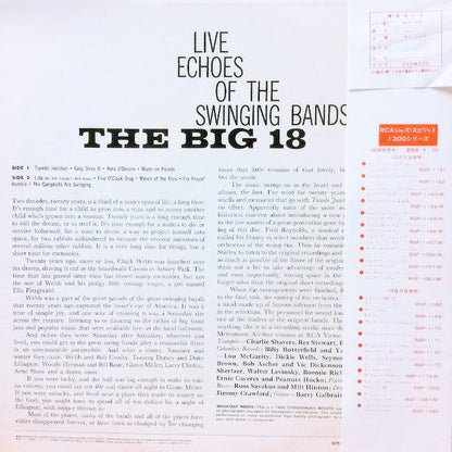 The Big 18 : Live Echoes Of The Swinging Bands (LP, Album, RE)