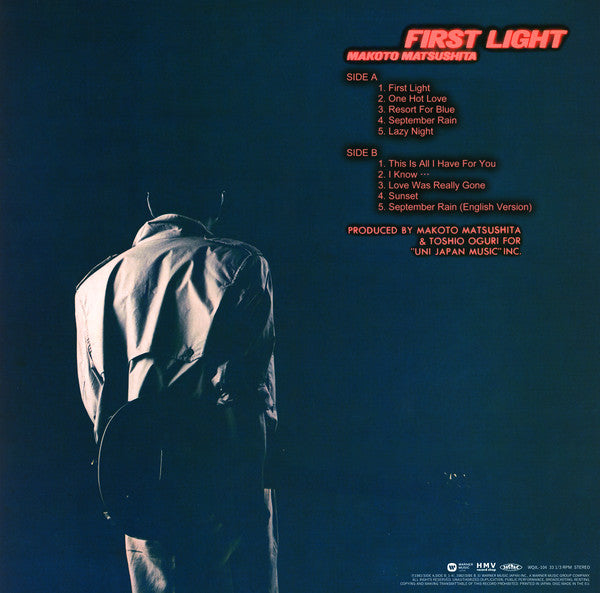 Makoto Matsushita : First Light (LP, Album, RE, RM)
