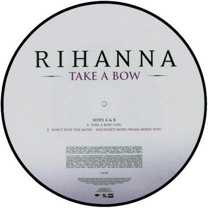 Rihanna : Take A Bow (12", Pic)
