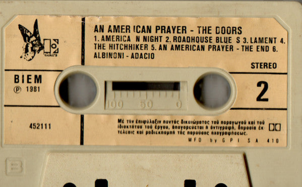 Jim Morrison, The Doors : An American Prayer (Cass, Album, RE)