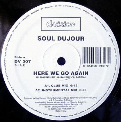 Soul DuJour : Here We Go Again (12")